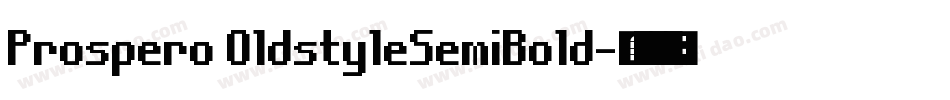 Prospero OldstyleSemiBold字体转换